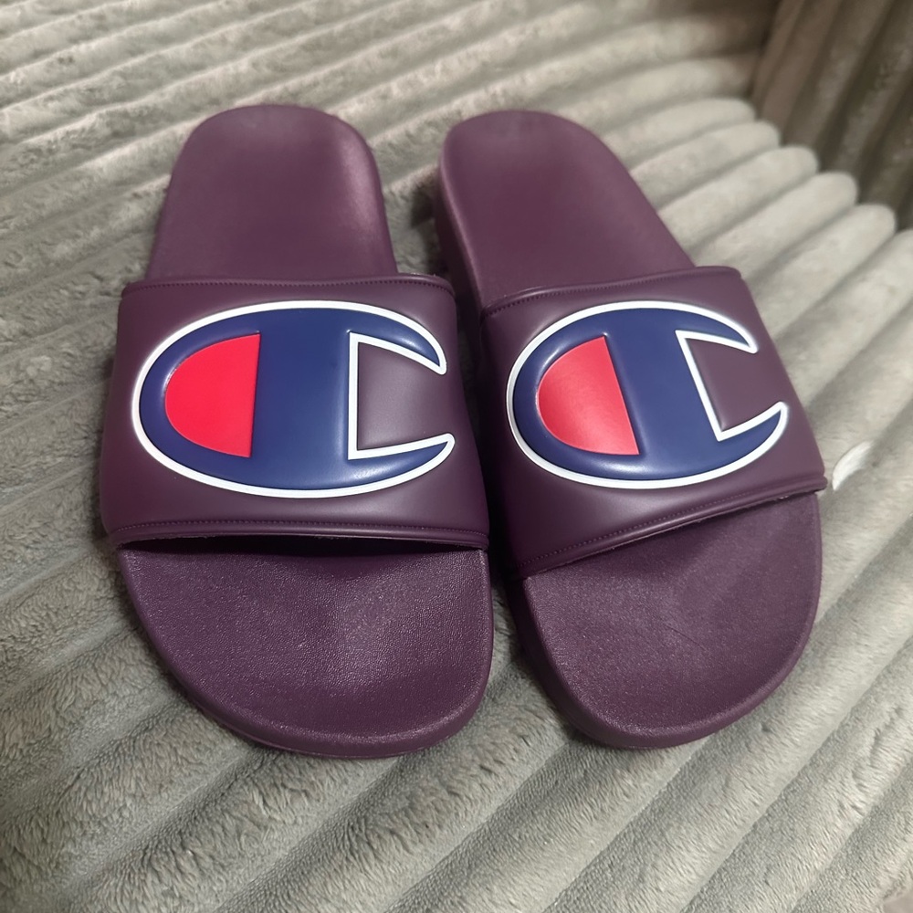 Champion Kids Slides - Purple and Red